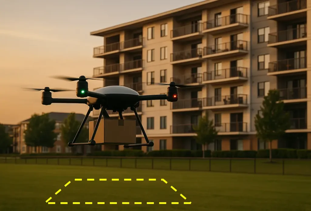 drone landing registration